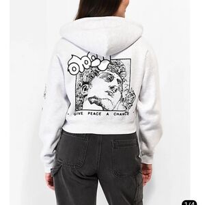 Obey White Graphic Hoodie